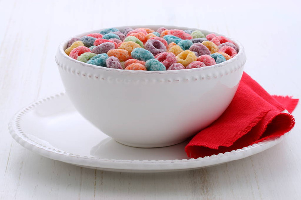 Delicious kids cereal loops - Photo, Image