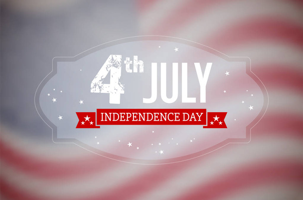 Κάρτα αμερικανική Ημέρα ανεξαρτησίας - Διάνυσμα, εικόνα