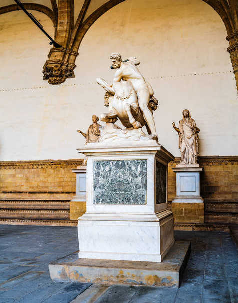 Hercules and Nessus. Loggia dei Lanzi in Florence - Fotografie, Obrázek