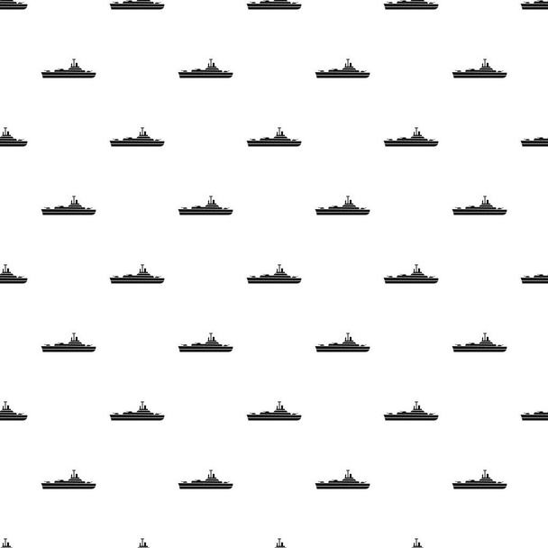 Military navy ship pattern, simple style - Вектор,изображение