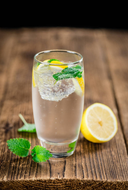 Portion of Lemonade with mint - Foto, imagen