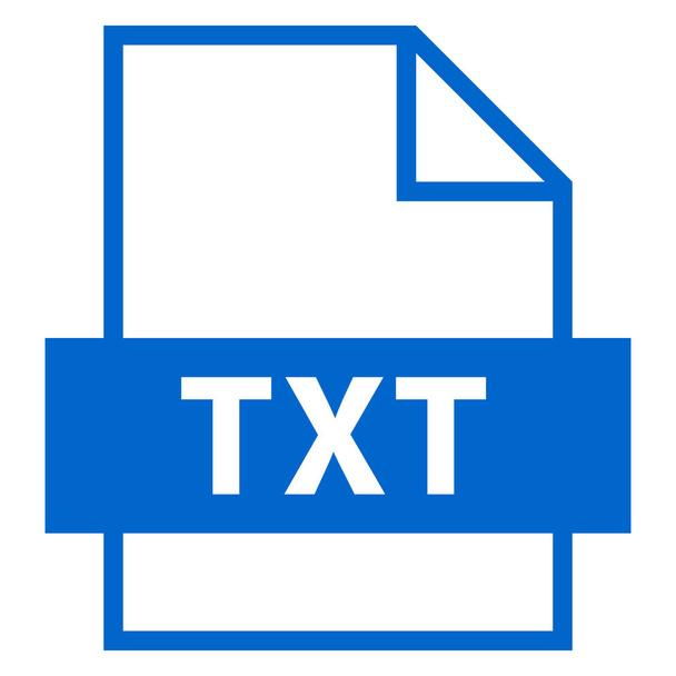 Typu Txt rozszerzenie nazwy pliku - Wektor, obraz
