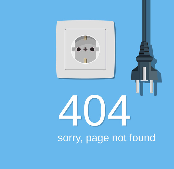 404 Chyba, stránka nenalezena. - Vektor, obrázek