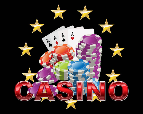 Elegant Casino logosu - Vektör, Görsel