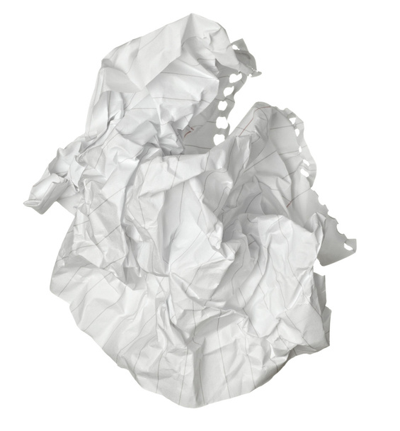 paper ball crumpled garbage frustration - Photo, Image
