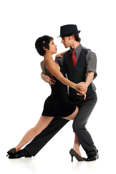 Couple Dancing Tango - 写真・画像