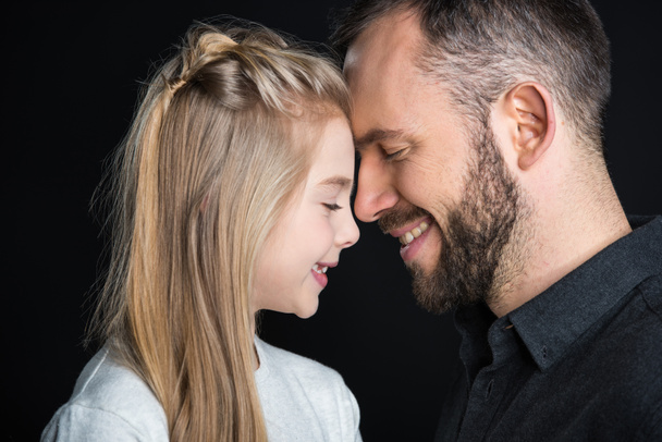Little girl with her father - Zdjęcie, obraz