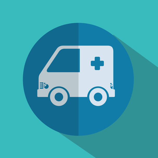 ambulanza icona medica isolata
 - Vettoriali, immagini