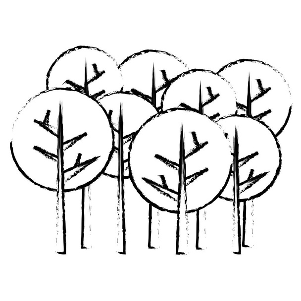soyut ağaç simge görüntüsü - Vektör, Görsel