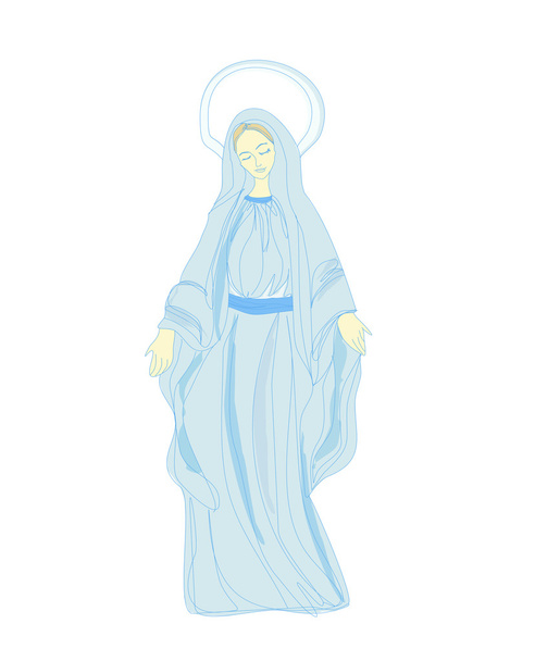 Blessed Virgin Mary - Вектор, зображення