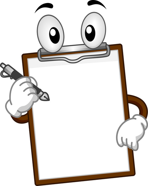 Clipboard Mascot - Photo, Image