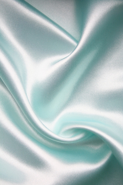 Smooth elegant blue silk as background - Фото, зображення