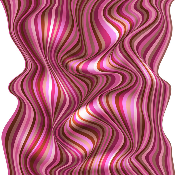 Fondo abstracto con rayas y pliegues
 - Vector, imagen