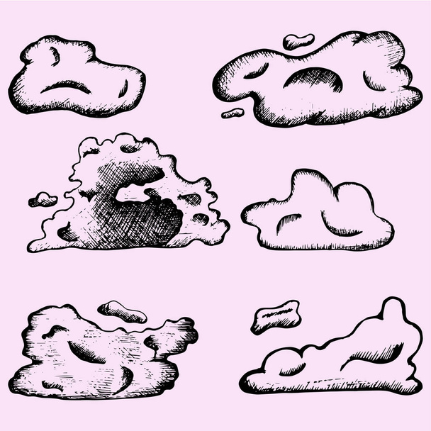 définir nuages style doodle
  - Vecteur, image