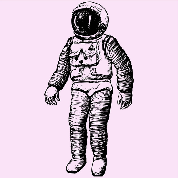 Изолированный вектор астронавта
 - Вектор,изображение