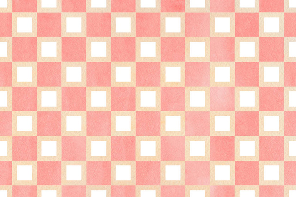 Watercolor square pattern. - Photo, Image
