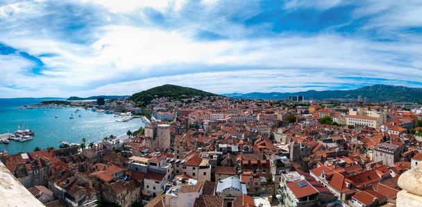 Panoramic cityscape of Split from Tower - Photo, Image