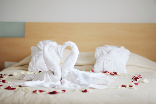 Towel swans - Photo, image