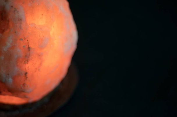 Burning  Salt lamp  - Φωτογραφία, εικόνα