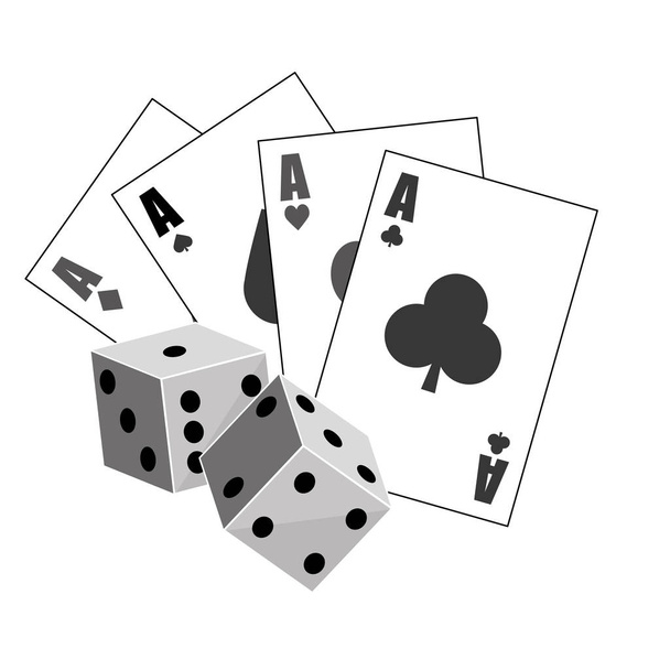 gambling games design - Vector, Image