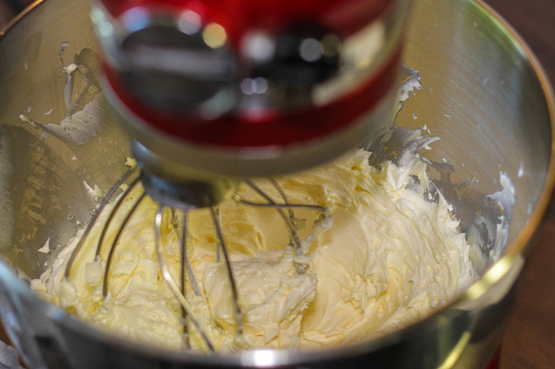 Mixing cream in the bowl - Photo, Image