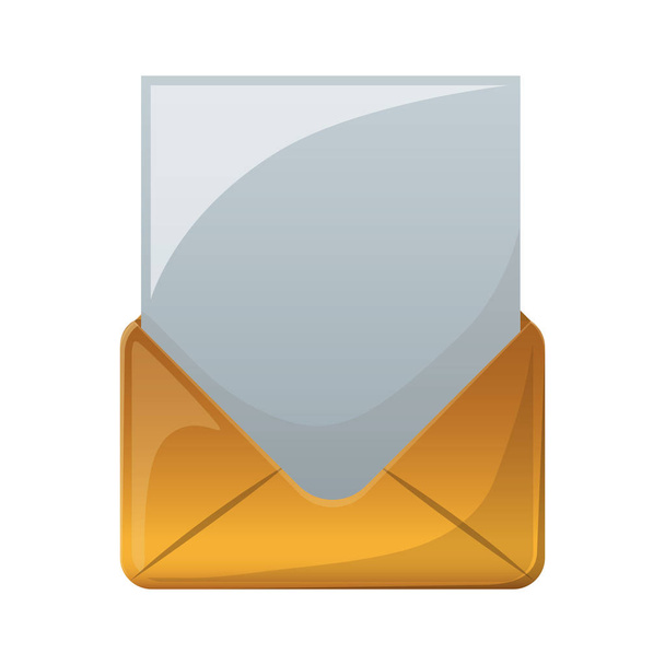 Isolated envelope design - Vetor, Imagem