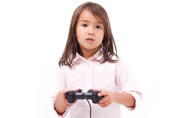gefrustreerd meisje gamer ervaren spel voorbij - Foto, afbeelding