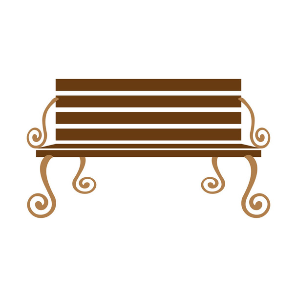 изображение значка скамейки парка
 - Вектор,изображение