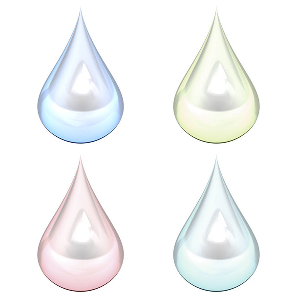colorful droplets isolated - Φωτογραφία, εικόνα