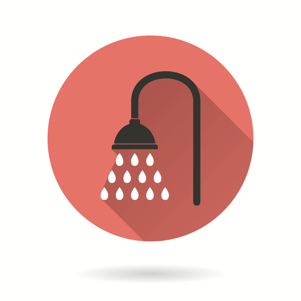 Shower - vector icon. - Vektör, Görsel