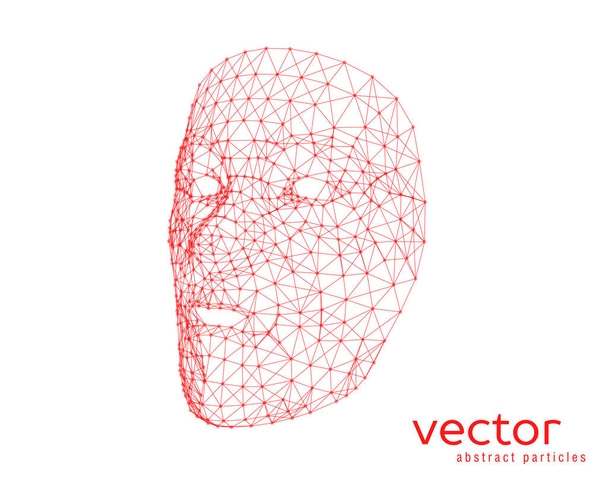 Vector illustration of human face - Wektor, obraz