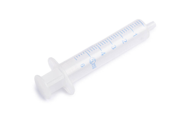 Single syringe isolated - Фото, зображення
