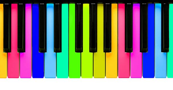 Teclas de piano arco iris
 - Foto, Imagen