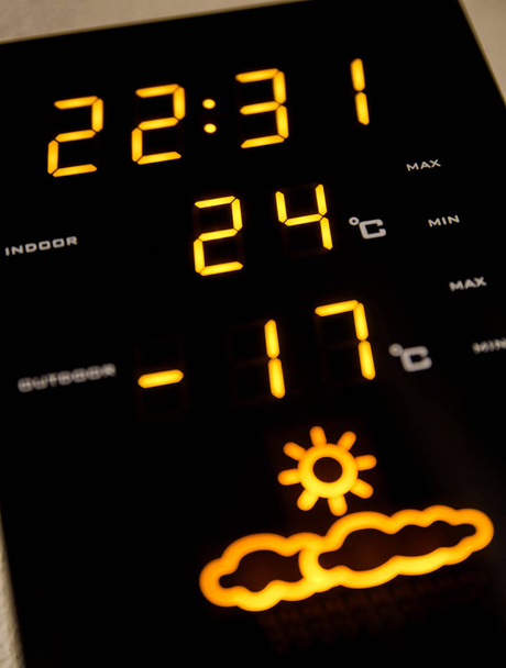 Home weather station. Low temperatures - Photo, Image
