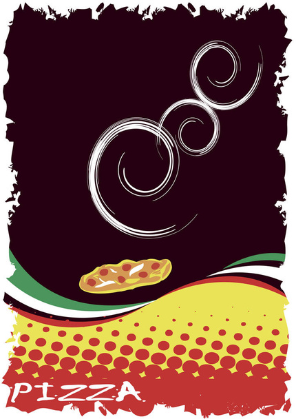 Pizzaria.Abstraktes Menü - Vektor, Bild