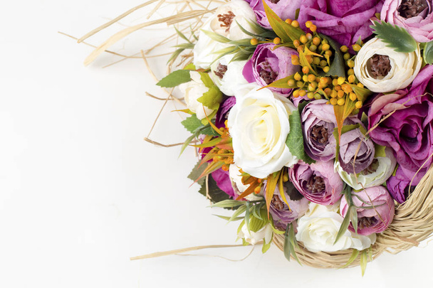 Bridal bouquet of various flowers - Photo, Image
