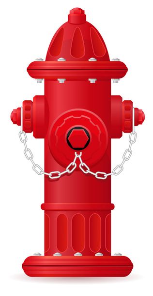Fire hydrant vector illustration - Vettoriali, immagini