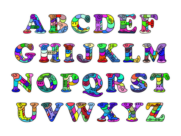 Colorful alphabet letters - Vecteur, image