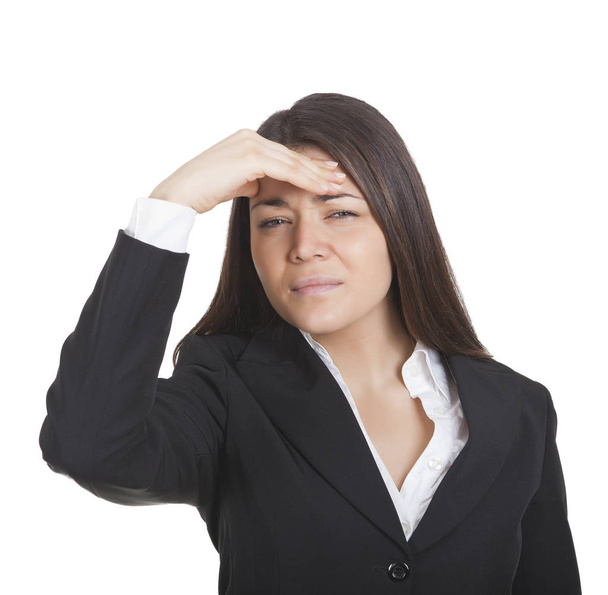 Nainen, jolla on tuskallinen päänsärky
 - Valokuva, kuva