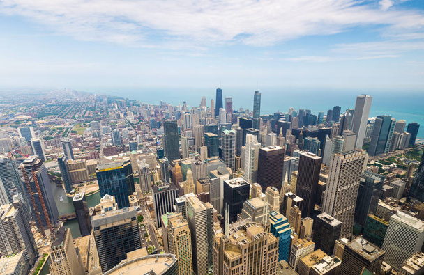 gratte-ciel dans le centre de Chicago
 - Photo, image