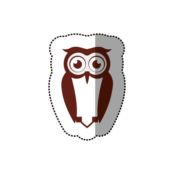 Izolované sova kreslený design - Vektor, obrázek