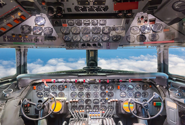 πιλοτική καμπίνας αεροπλάνων - Φωτογραφία, εικόνα