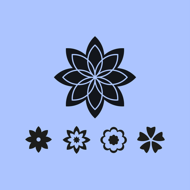 ikona ilustracja kwiat - Wektor, obraz