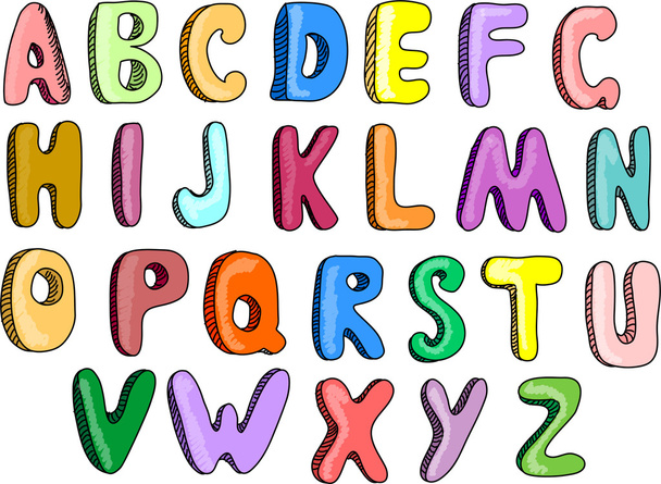 Alphabet - Vector, afbeelding