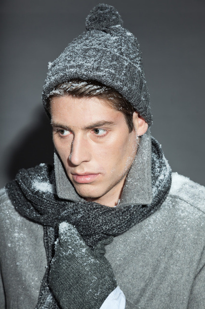 Man winter fashion. - Fotoğraf, Görsel