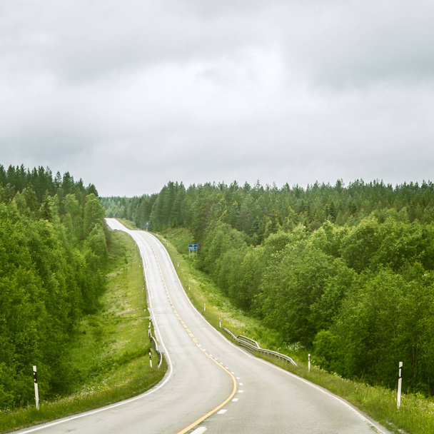 Via Karelia road in Finland - Fotoğraf, Görsel