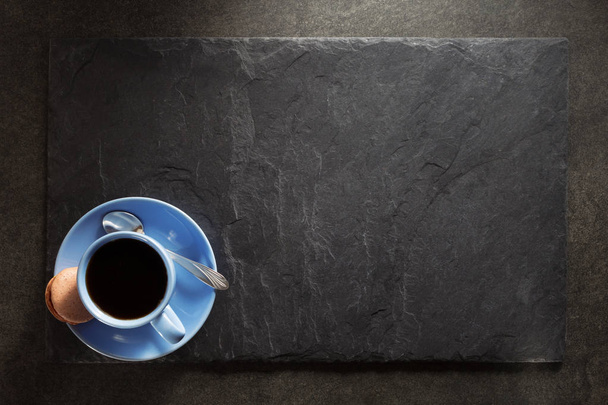 cup of coffee and slate  - Фото, зображення