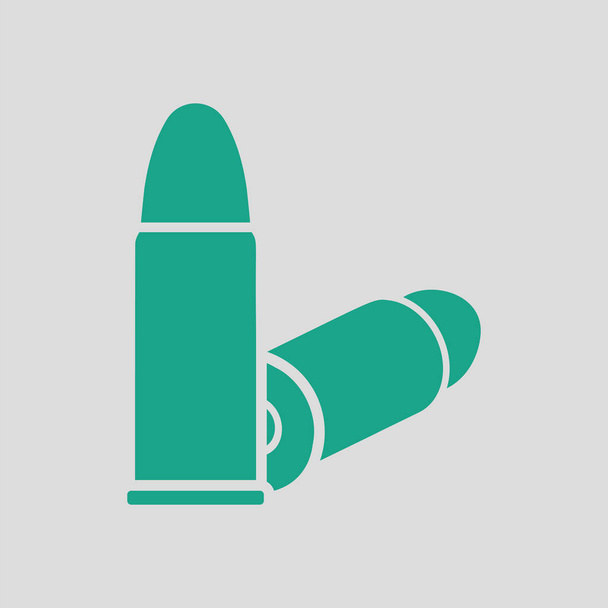 Pistol bullets icon - Vector, Image