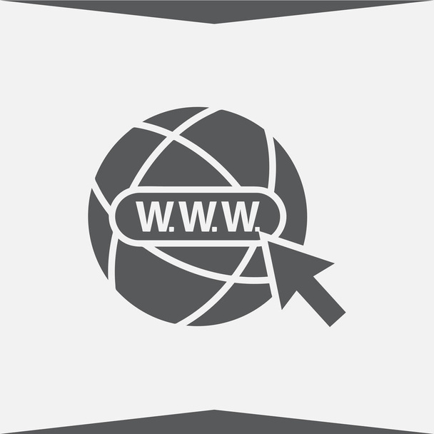 Internet - icono vectorial del globo
 - Vector, imagen