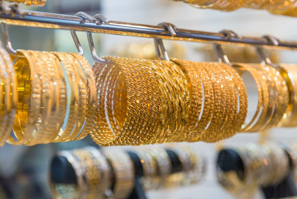Złota biżuteria w Dubai, Zjednoczone Emiraty Arabskie - Zdjęcie, obraz